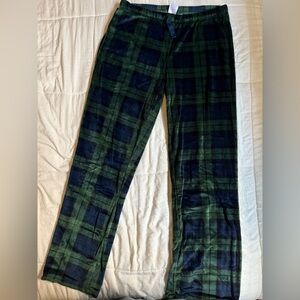 Plaid Green and Blue Men's Pants